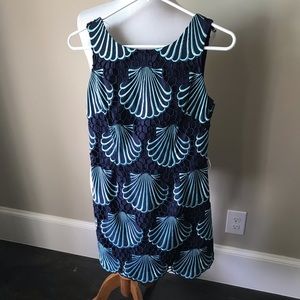 Lilly Pulitzer navy embroidered sundress